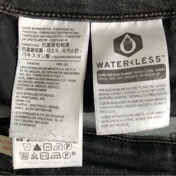 Levi’s 721 High Rise Skinny Size 27 Steady Rock Soft Wash Black - Picture 13 of 15